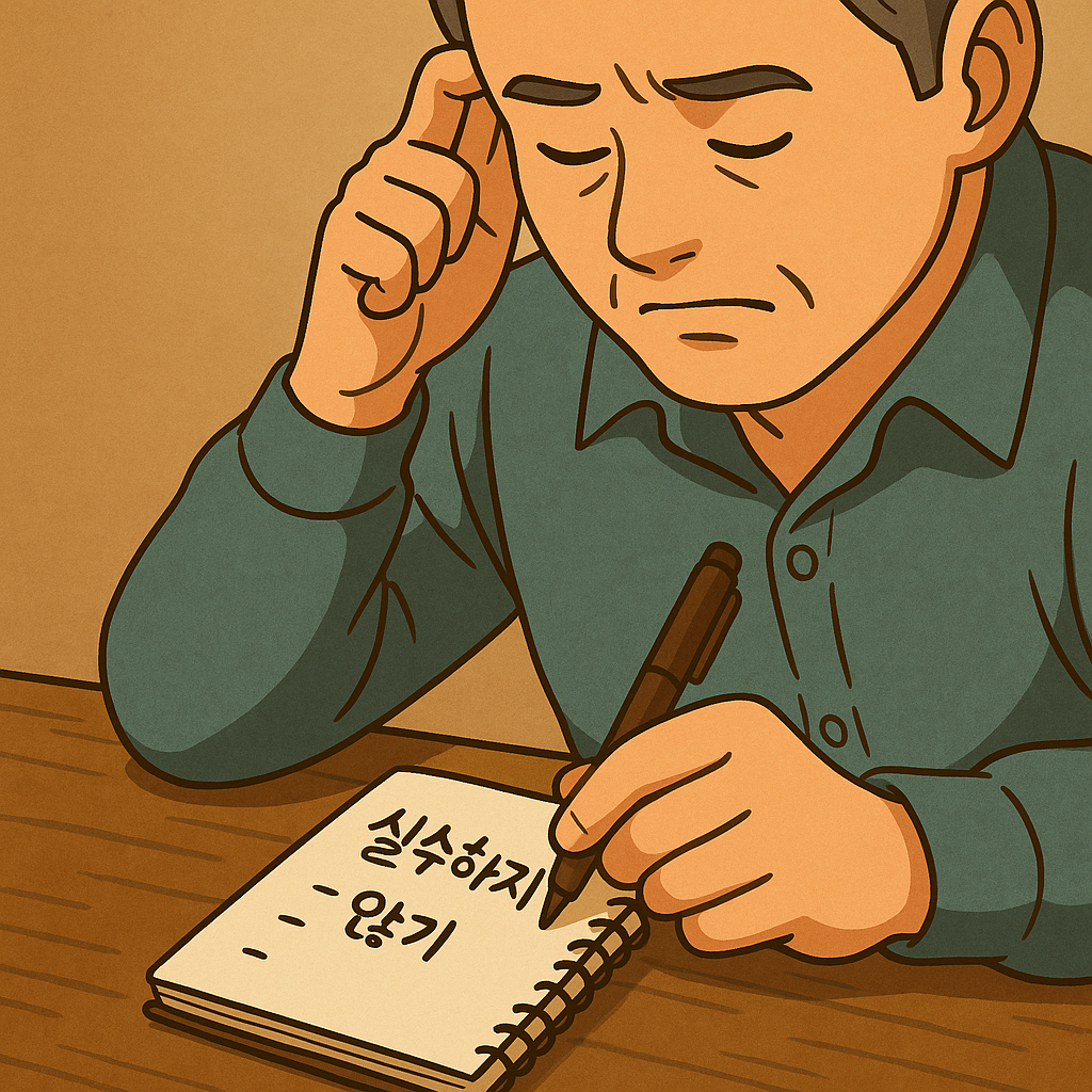 고민하는 중년