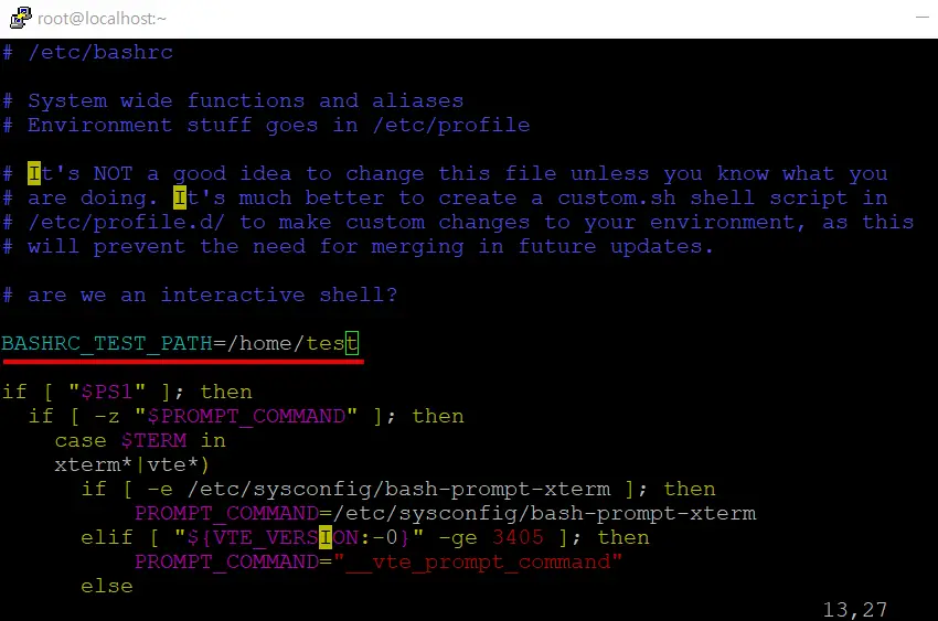 bashrc 환경변수