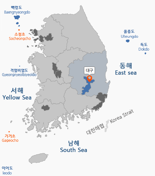 대구광역시 지도
