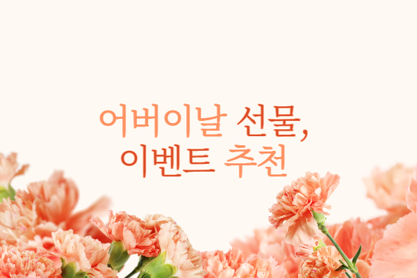 어버이날 부모님 선물 추천