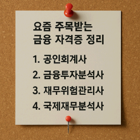 요즘 주목받는 금융 자격증 정리