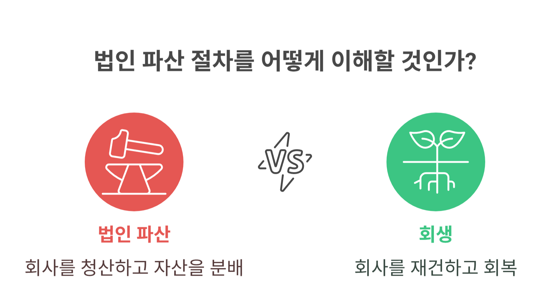법인 파산 절차, 간단히 요약