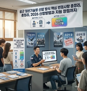 공군 일반기술병 선발 방식 핵심 변경사항 총정리, 2026 신청방법과 지원 장점까지