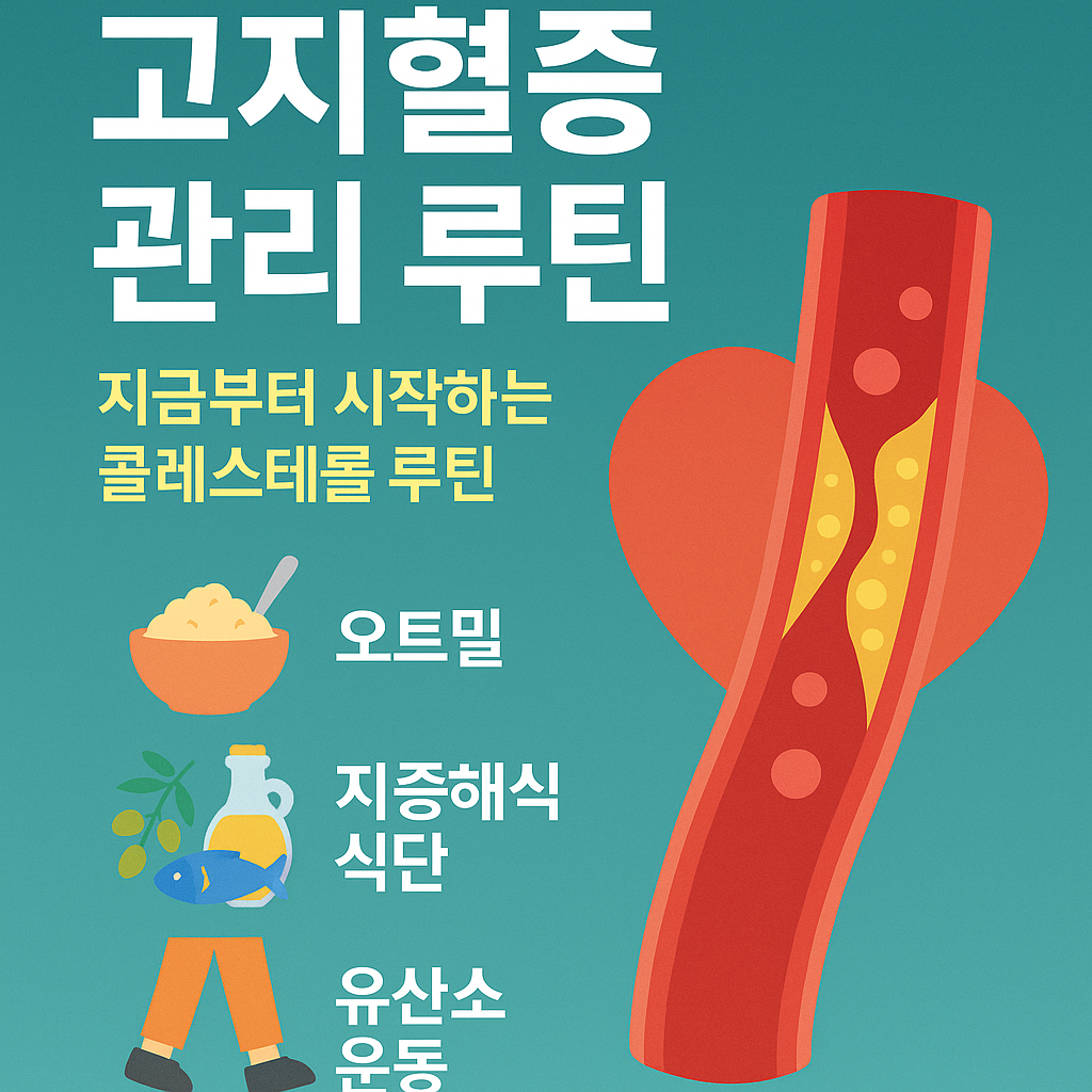 혈관 건강을 위한 매일 걷기 루틴을 소개하는 한국어 인포그래픽 이미지로, 걷기의 효과와 실천 방법이 시각적으로 정리되어 있습니다.