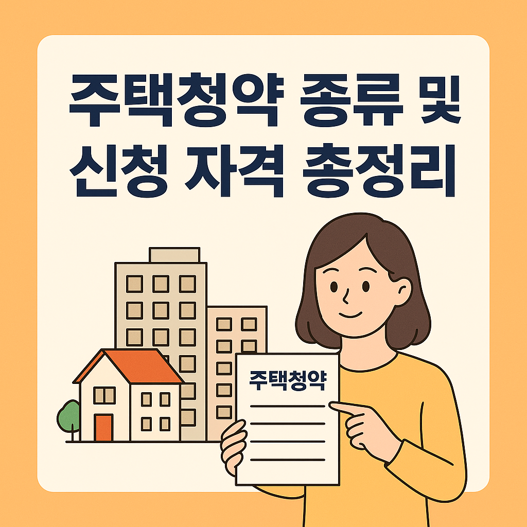 주택청약 종류 & 신청 자격 완벽 가이드 (2025년 기준)