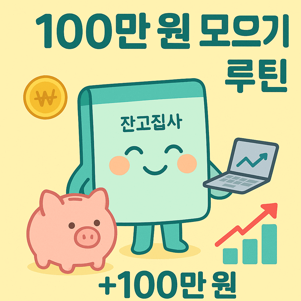 100만원 모으기 루틴