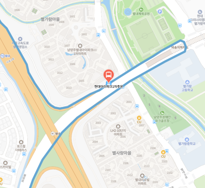 8844번 버스 위치