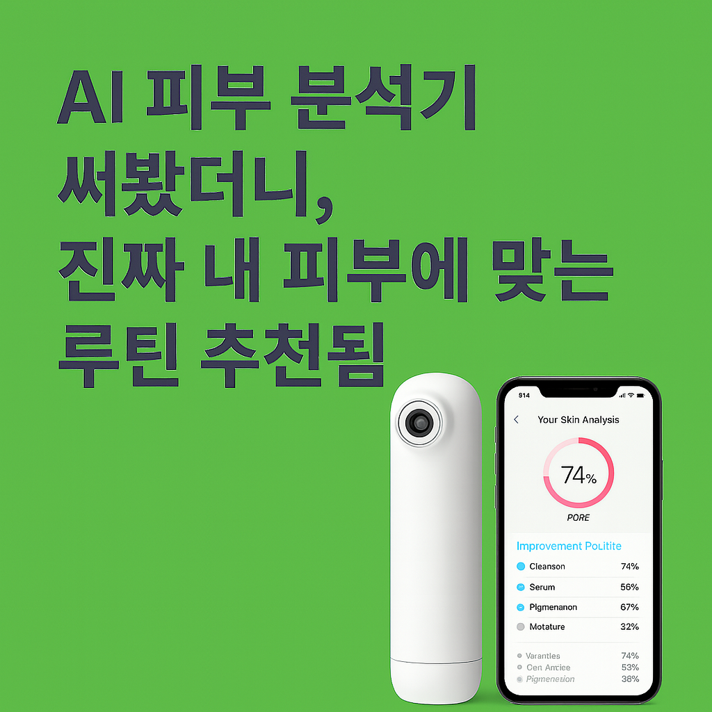 AI 피부 분석기, 써보니 내 피부 진짜 상태가 보였어요