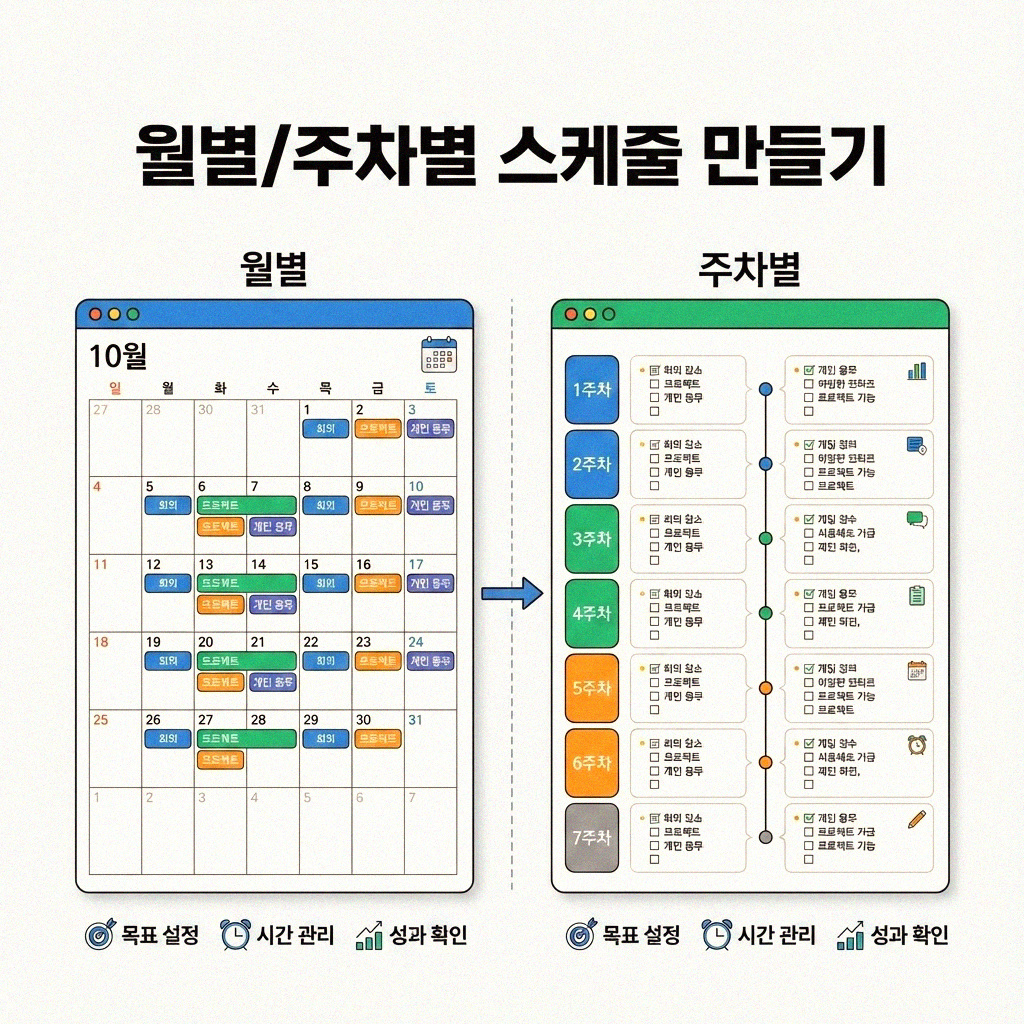 월간 청소 스케줄 똑똑하게 만드는 법