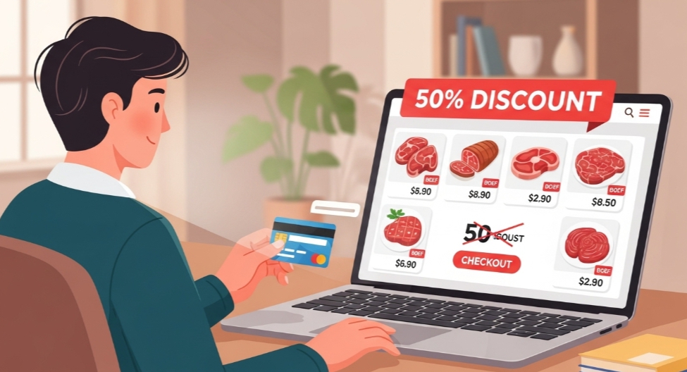 온라인몰 추석 한우 50% 할인 판매