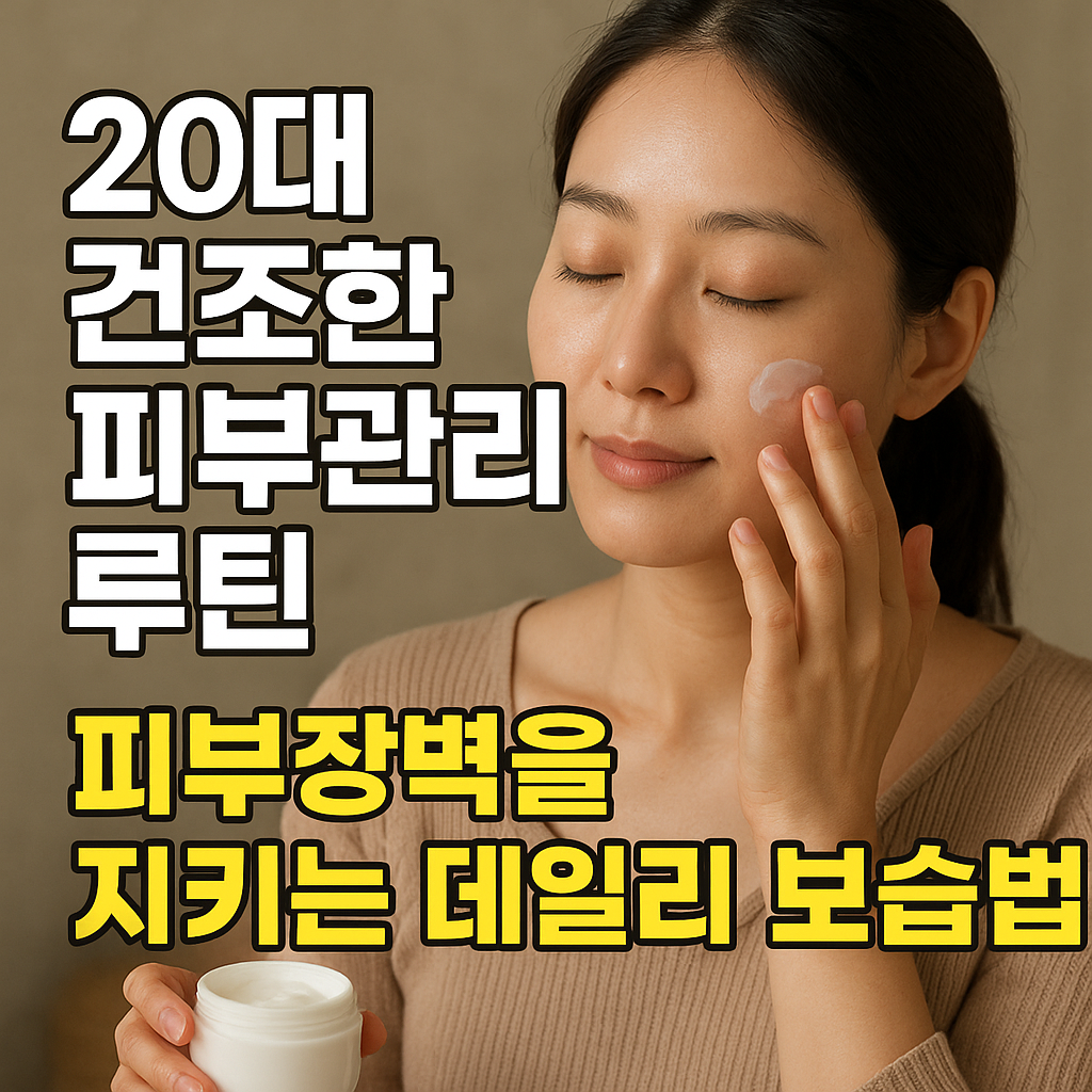 20대 건조한 피부관리 루틴