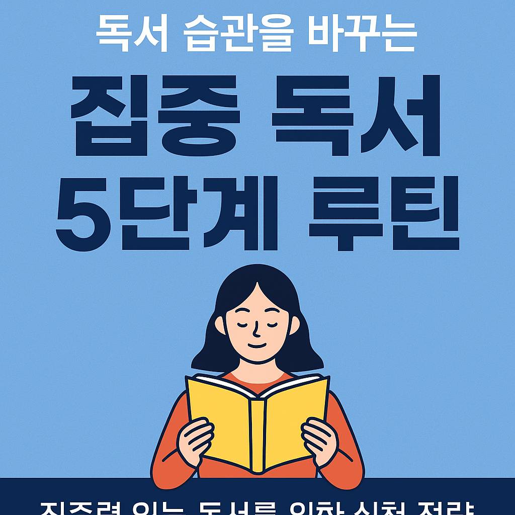 집중 독서를 위한 5단계 루틴