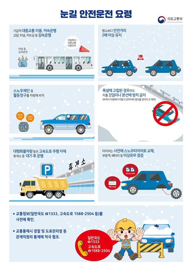 폭설 대비 방법 총정리｜겨울철 타이어 선택부터 폭설 시 안전운전 요령까지 관련 사진