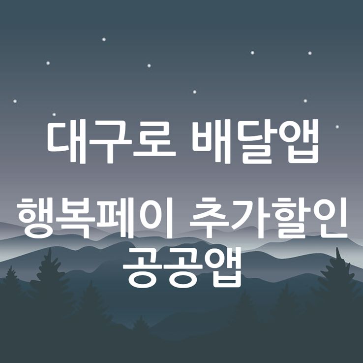 대구 공공앱