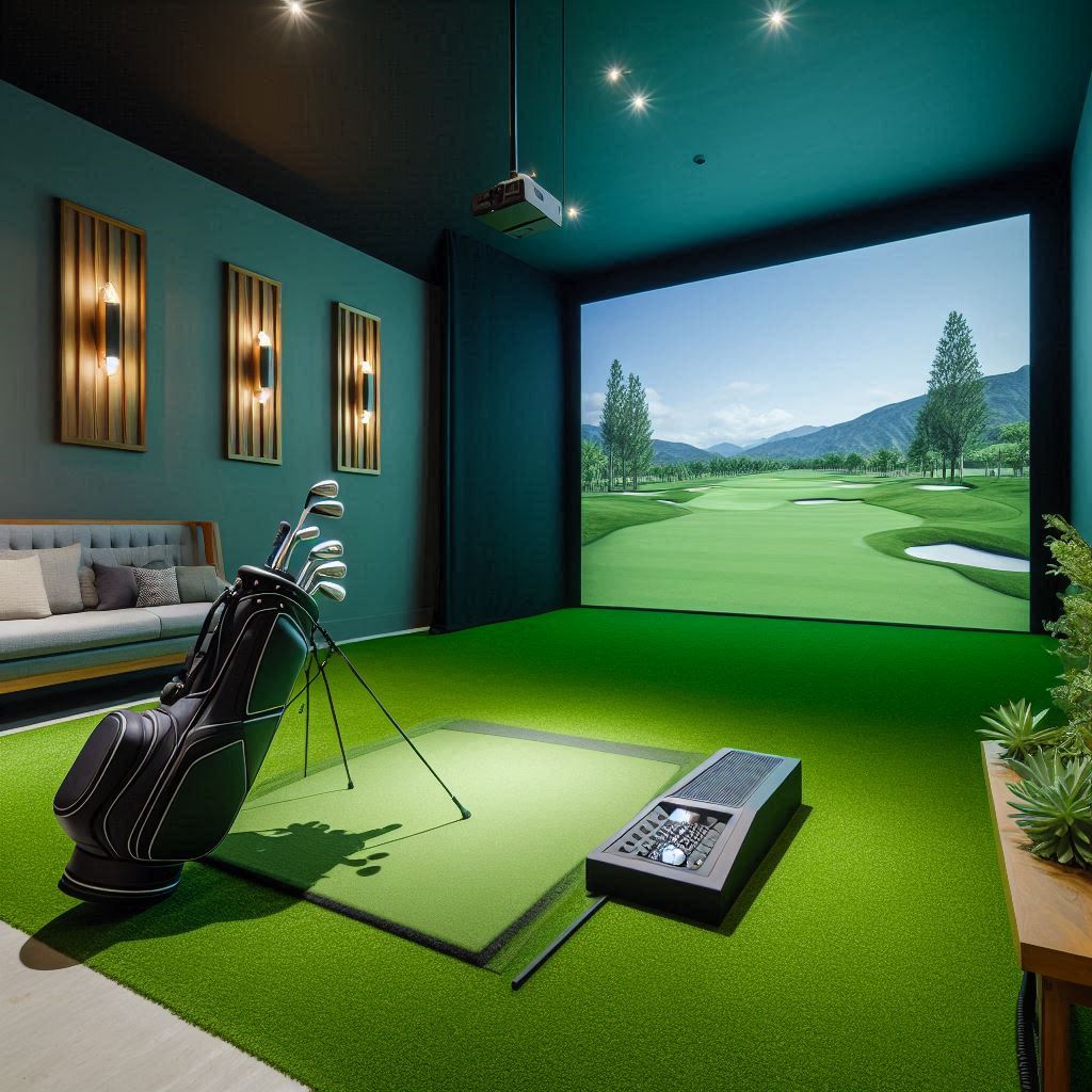 스크린골프장 배경