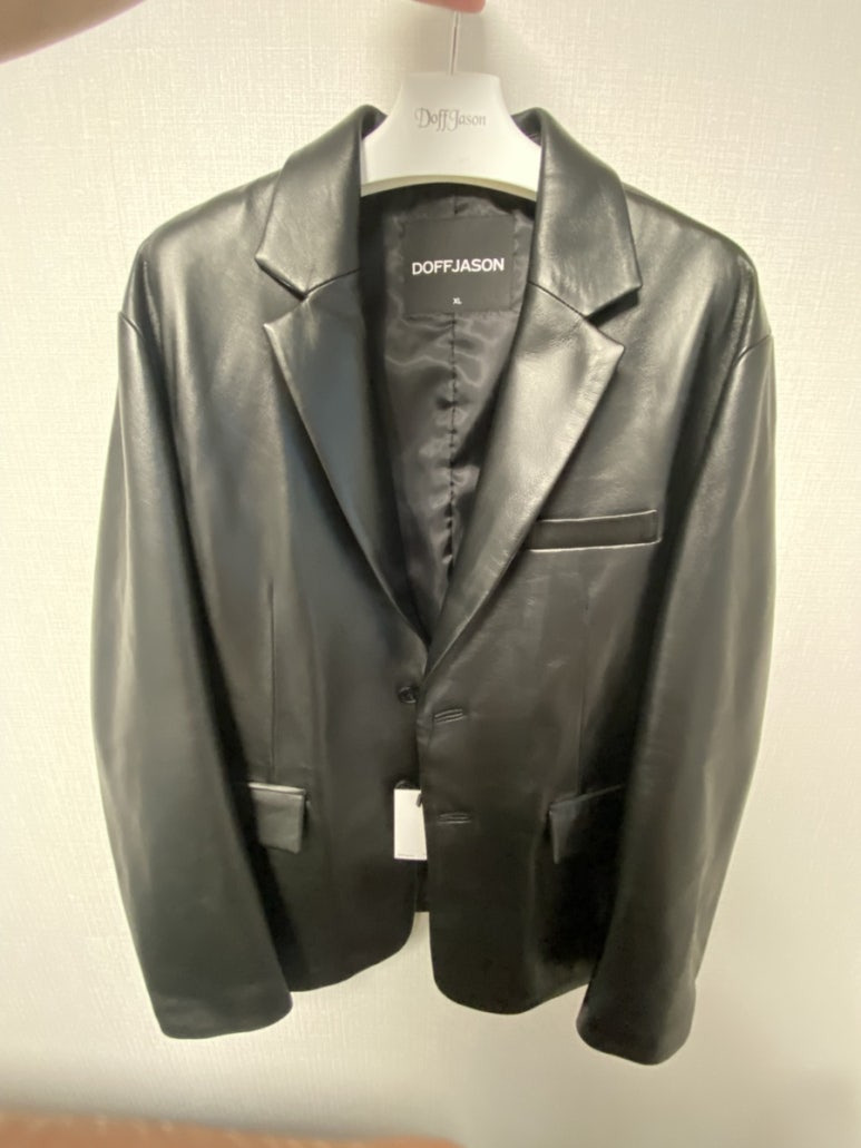 도프제이슨(DOFFJASON) 오버핏 램스킨 블레이저 재킷