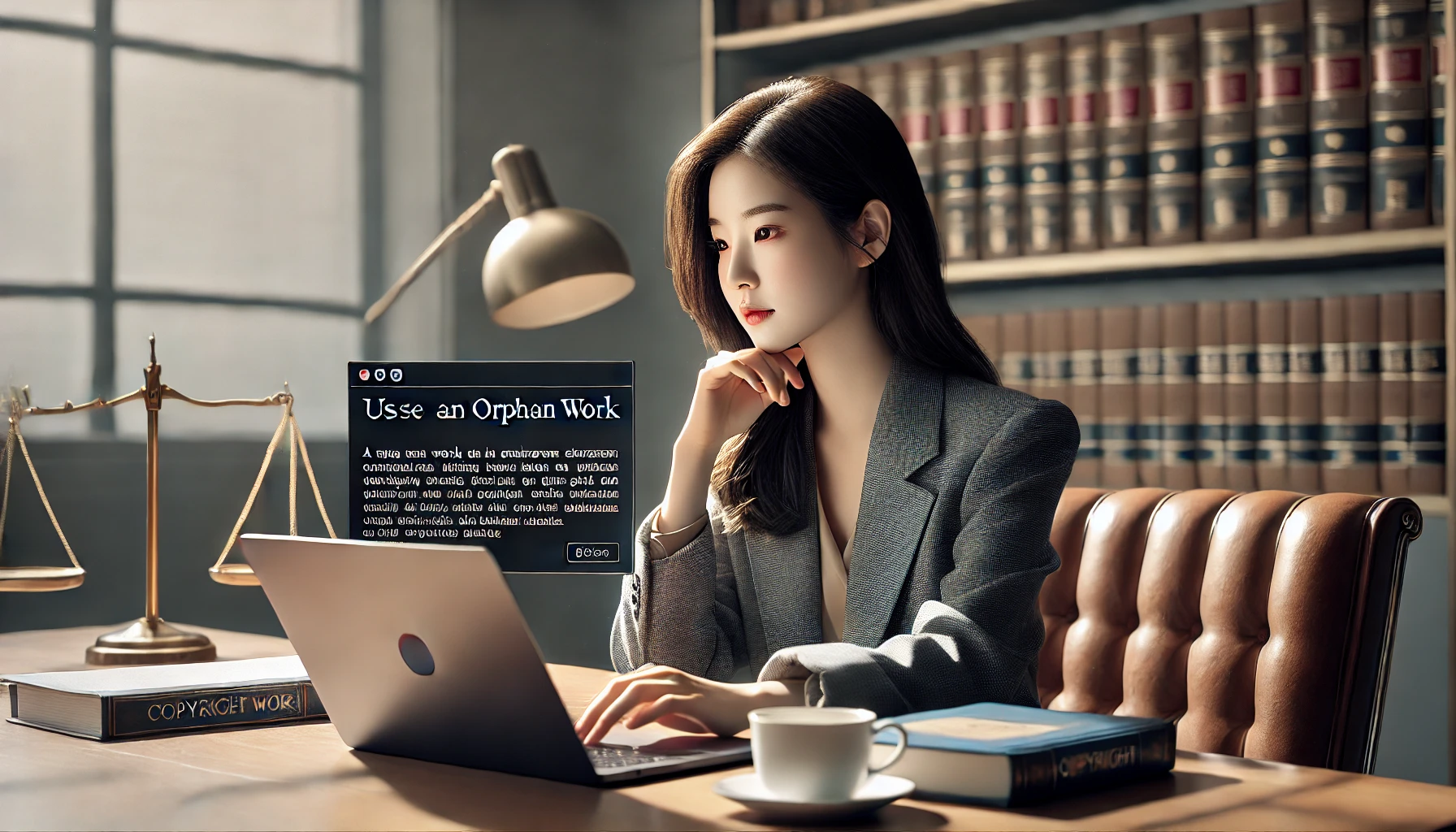 저작자를 찾기 위해 고민하는 이미지