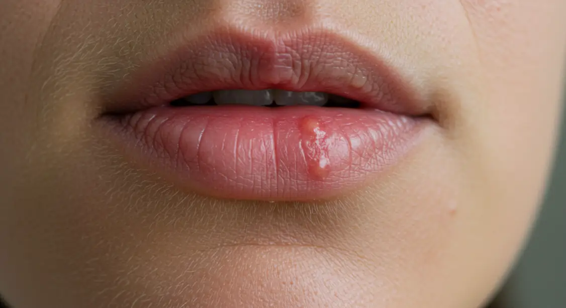 수험생 입술 물집