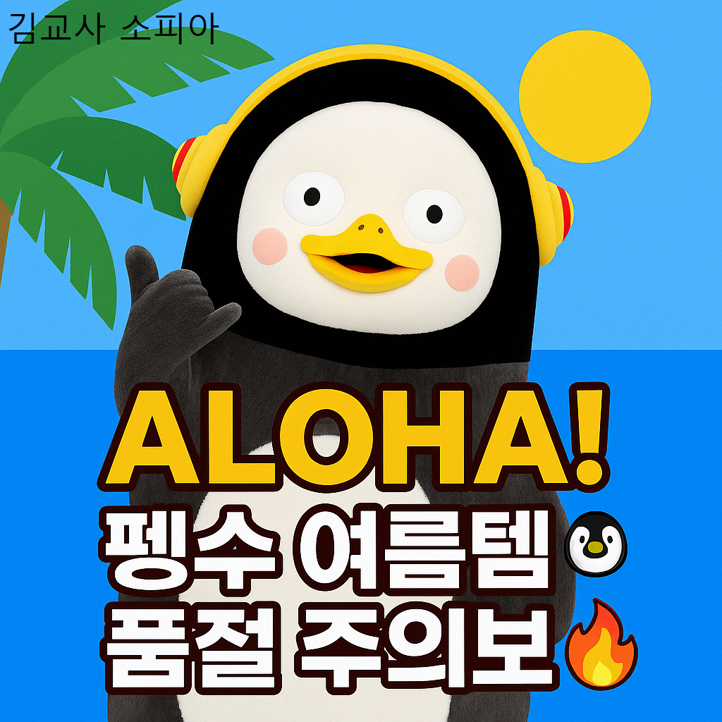 🎉 2025 여름 기획상품 'Aloha pengsoo! 🐧🌴' 출시!