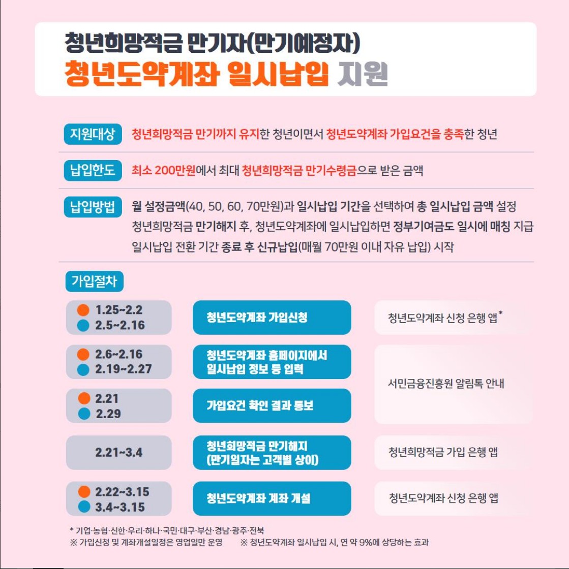 청년도약계좌 일시납입 안내1