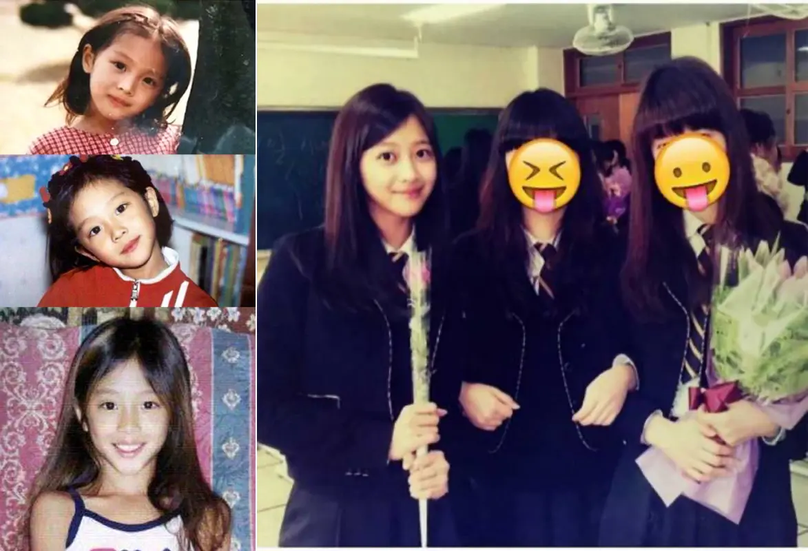 조보아 과거 어린시절과 고등학교 학급 친구들과 함께 직은 사진