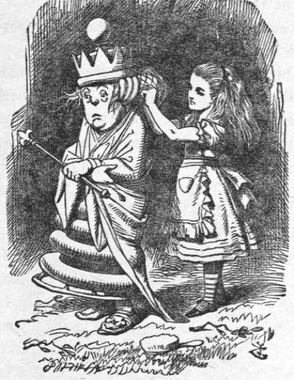앨리스와 하얀 여왕의 만남 [출처: 위키피디아]