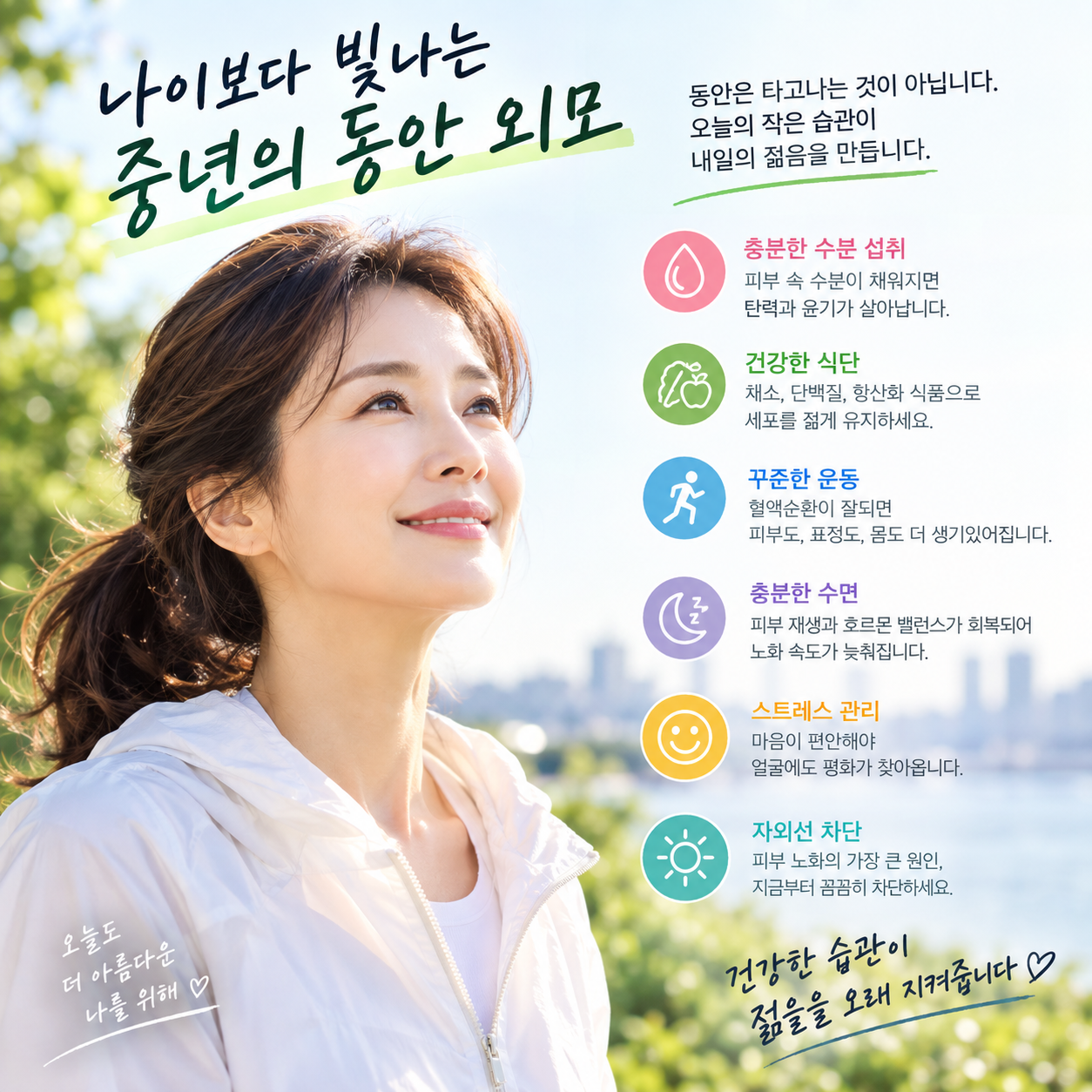 중년 동안 외모