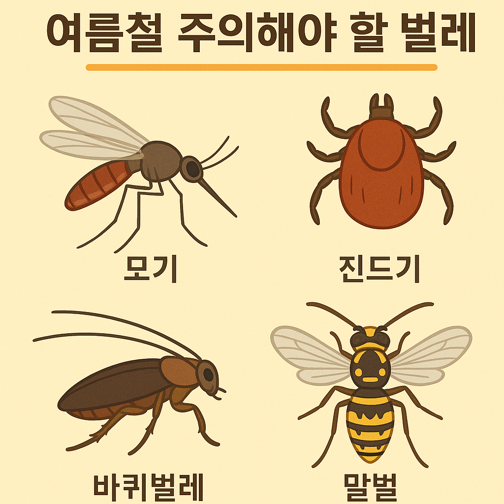 여름철 주의해야 할 벌레