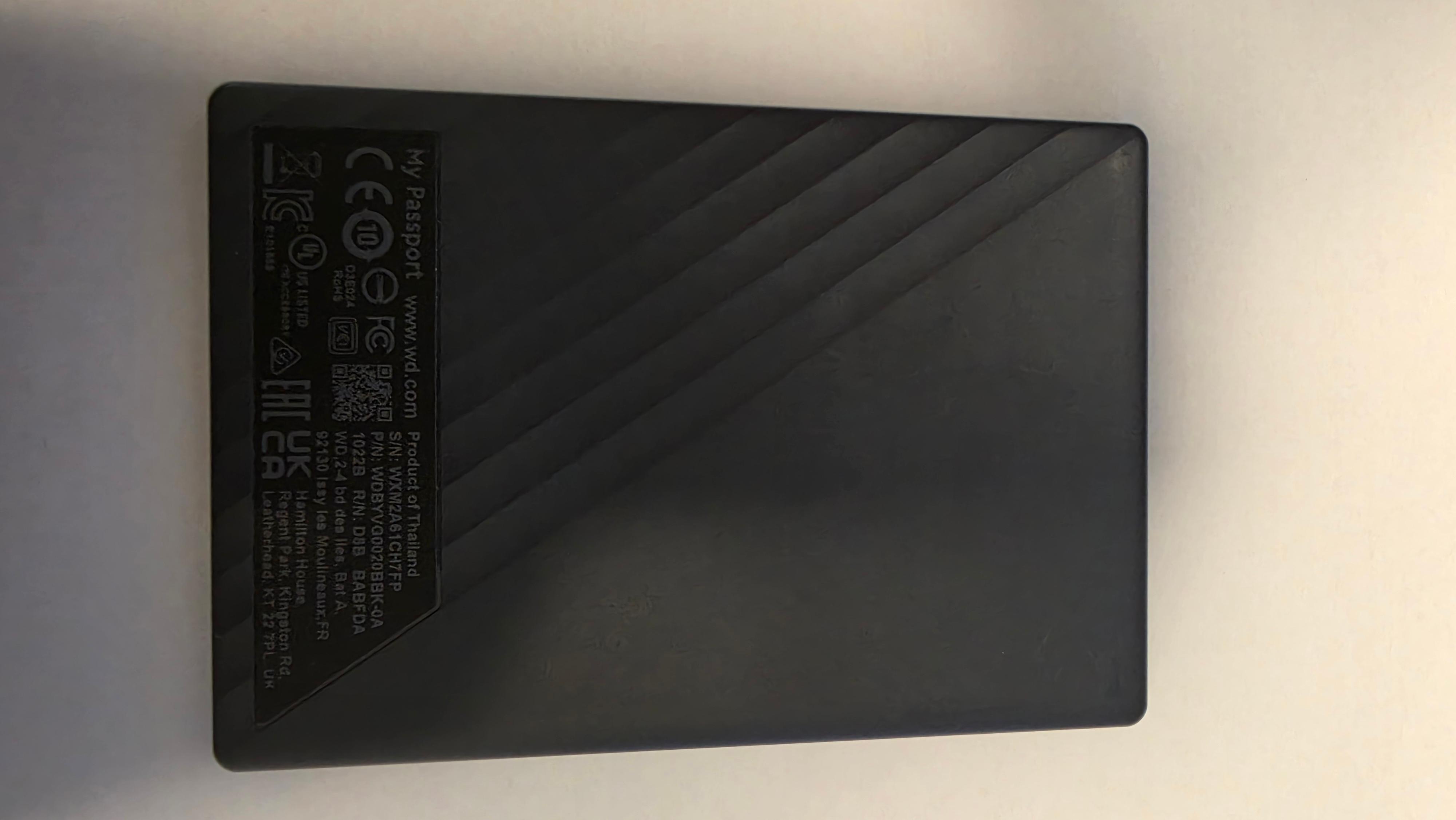wd 외장하드 ssd 후면