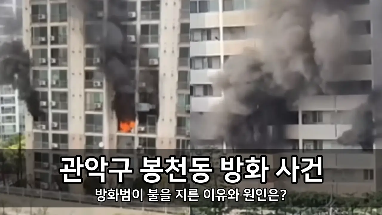관악구 봉천동 방화 사건 - 방화범이 불을 지른 이유와 원인은