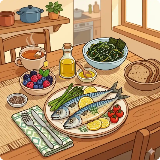 중년 체지방 줄이기에 좋은 항염증 식품