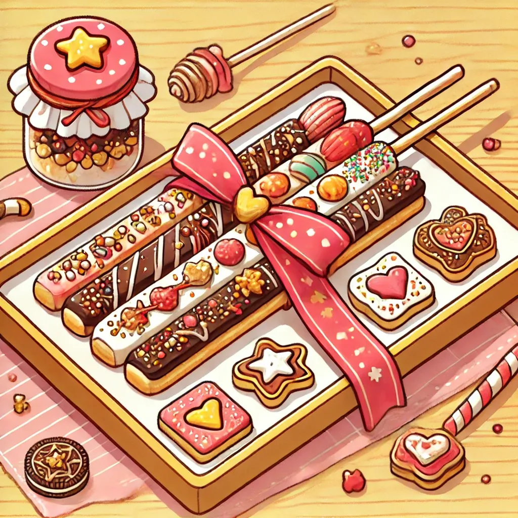 소중한 친구에게 주는 DIY 빼빼로 시각적 이미지