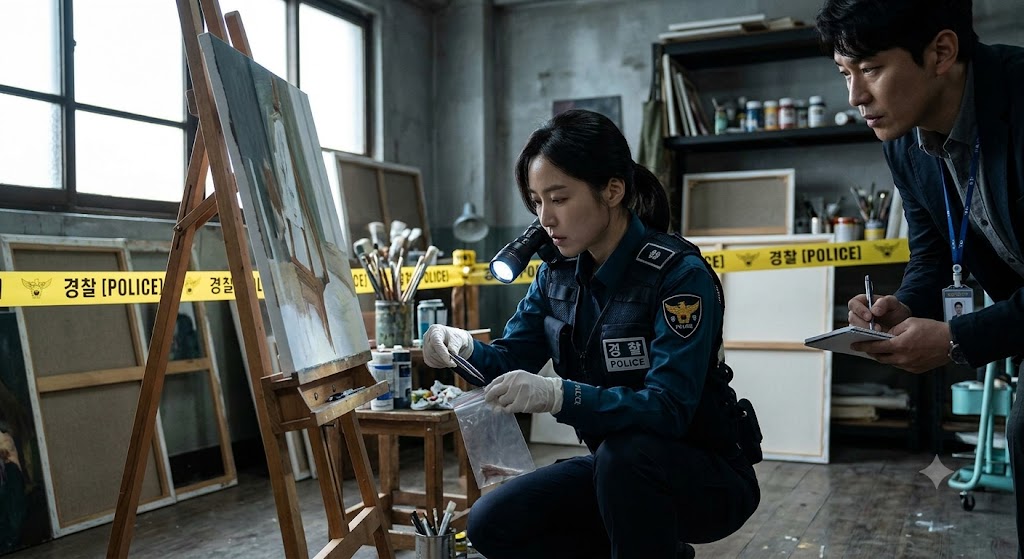 경찰의 수사하는 모습
