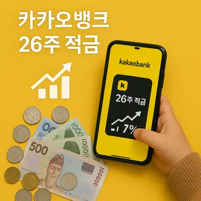 카카오뱅크 26주 적금으로 연 7% 고금리 받는 풍차돌리기 완벽 가이드