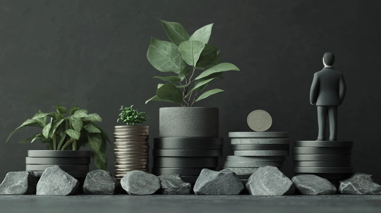 월배당 ETF의 수익 창출과 자본보존 균형을 컨셉적으로 표현. 배당 안정성, 투자 위험 관리, 장기 수익, 자산배분, 월현금흐름 등 LSI 키워드 자연스럽게 활용