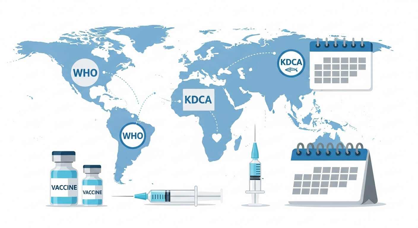 최신 백신 일정 확인! (WHO&middot;질병청 기준)