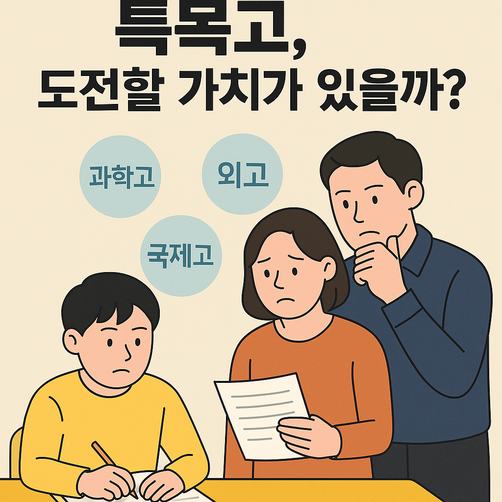 특목고 진학 고민, 특목고 꼭 필요한 선택일까?