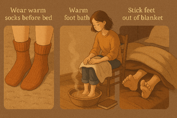 잠 못 드는 밤, 발부터 챙겨보세요 &ndash; 따뜻한 수면 루틴 3가지