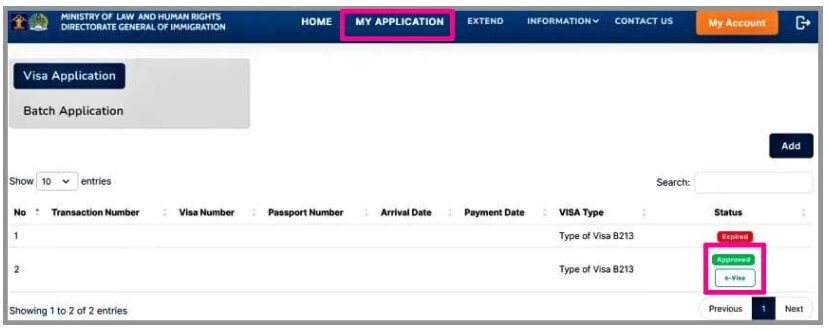 인도네시아 비자 발급