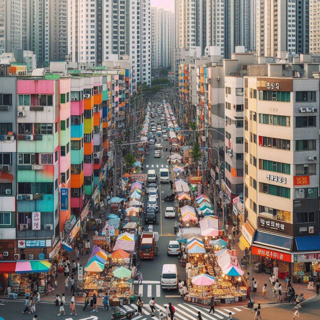 HUG 든든전세주택 신청 조건과 LH 든든전세주택 신청 조건에 해당되는 임차인이 입주할 아파트들이 도심에 가득한 이미지