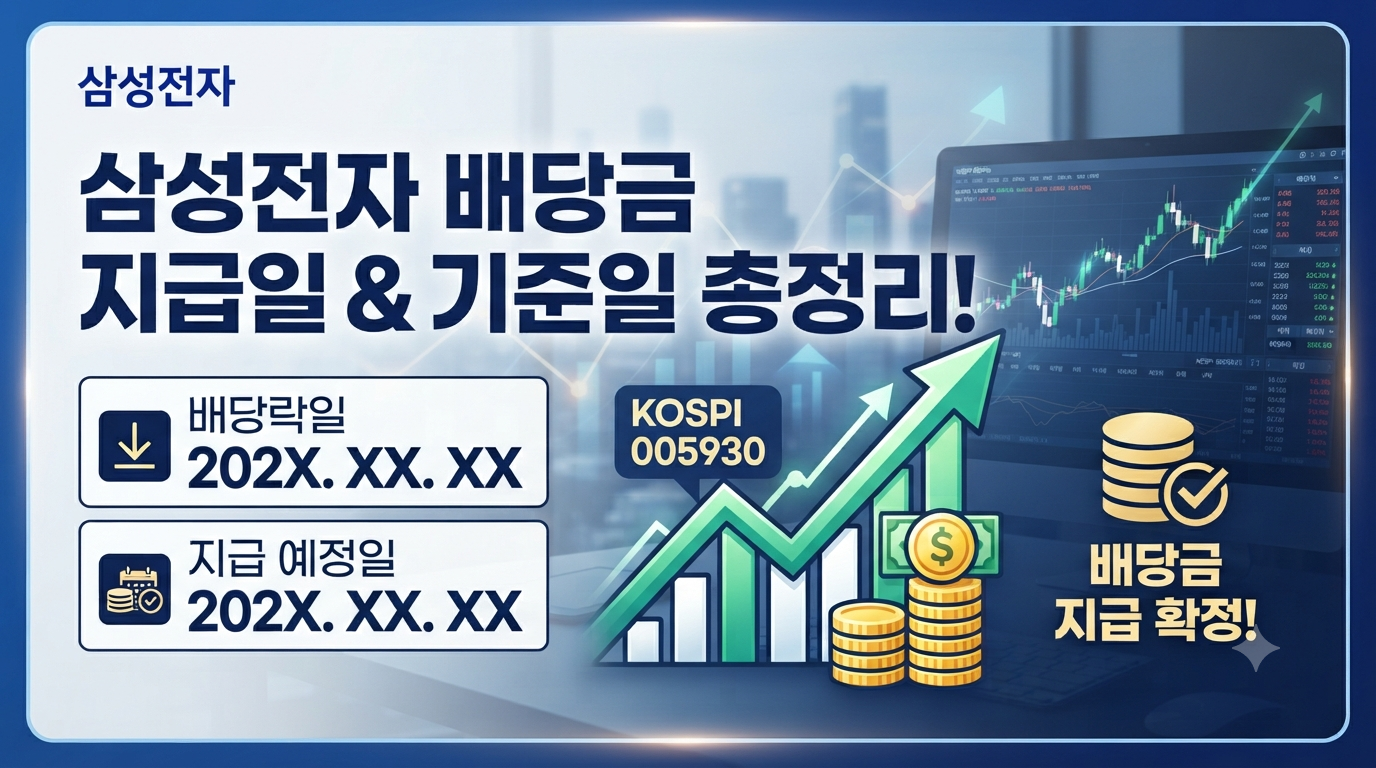 삼성전자 배당 총정리|배당금·지급일·기준일·배당조회 방법