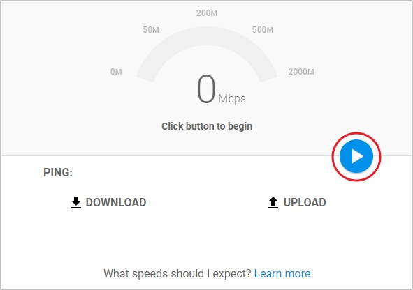 구글 파이버 인터넷 속도 측정 사이트