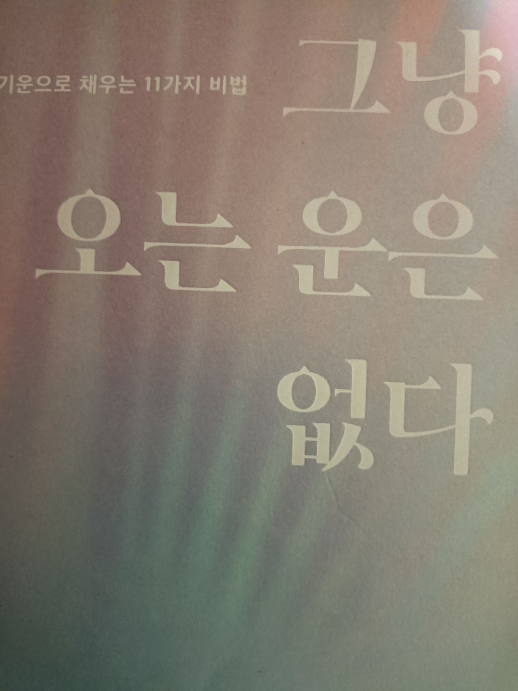 가브리엘 번스타인<그냥 오는 운은 없다> 책 사진