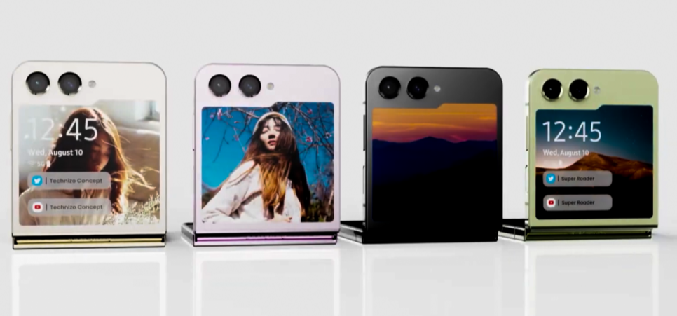 갤럭시 Z Flip 5 렌더링