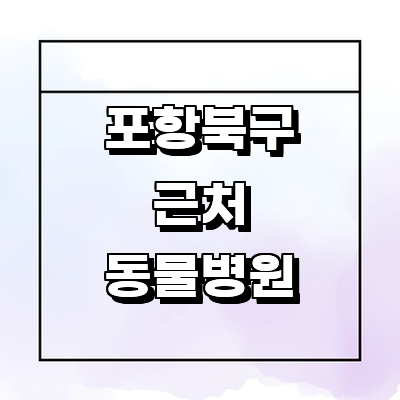 포항시 북구 동물병원