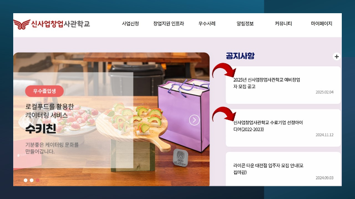 신사업창업사관학교 수료기업 선정아이디어 (2022-2023)