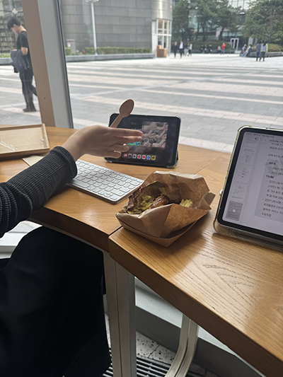 코엑스 스위트버튼 군고구마 메뉴