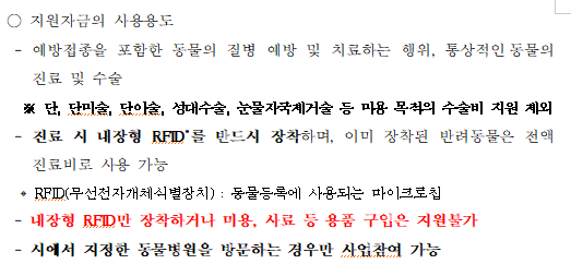 청주시 반려동물 의료비 지원사업