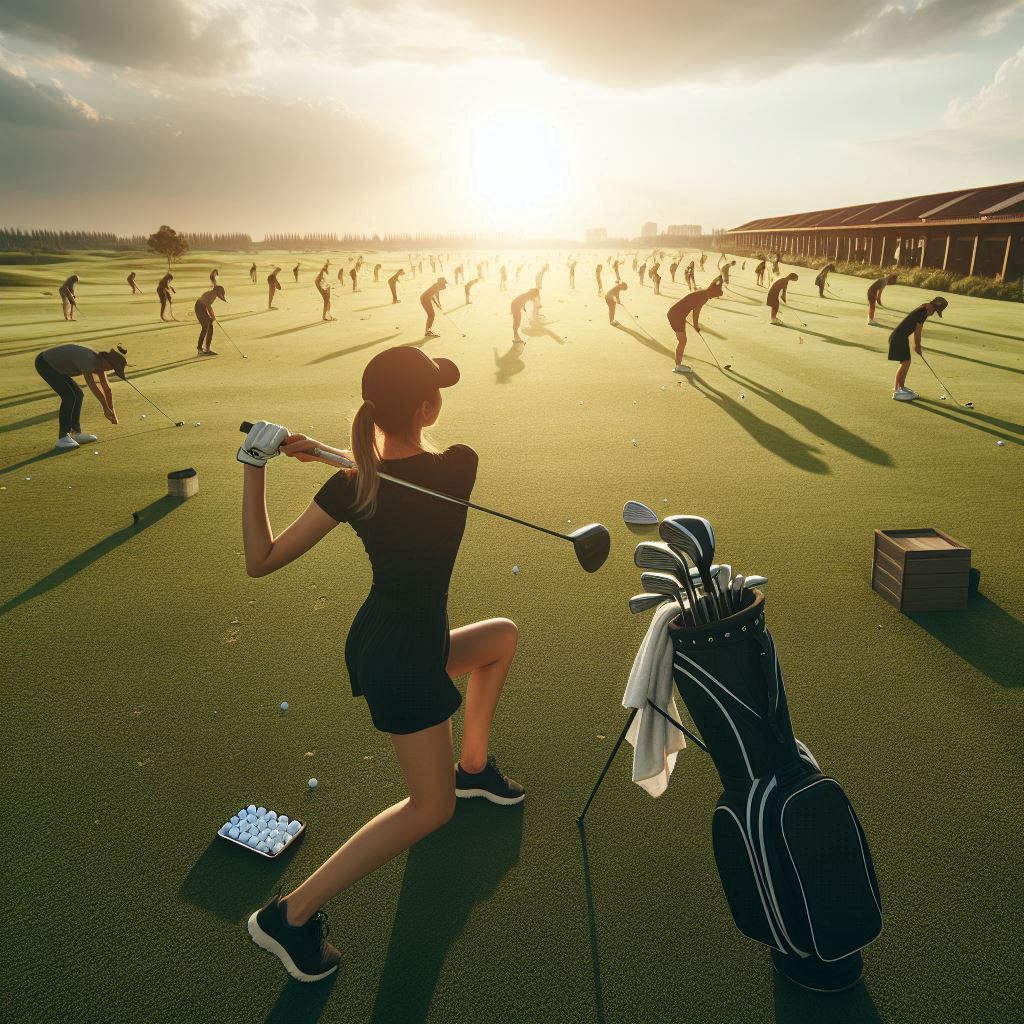 실외골프연습장 배경