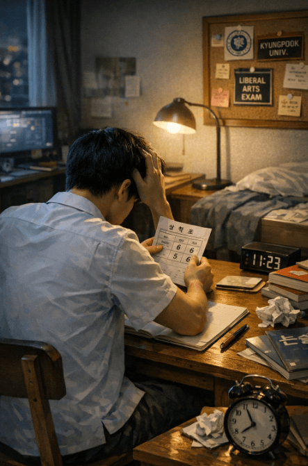 낮은 내신점수로 힘들어 하는 학생